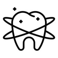 icono de salud dental, estilo de contorno vector