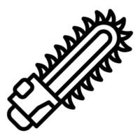 Bush electric saw icon, outline style vector