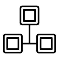 Acquaintance scheme icon, outline style vector