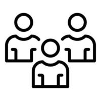 Acquaintance group icon, outline style vector