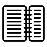 Scenario decree icon, outline style vector