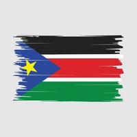 South Sudan Flag Brush Vector