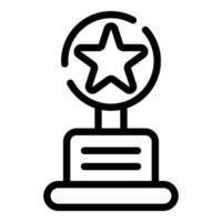 Movie award icon, outline style vector