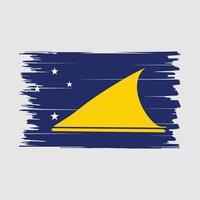 vector de pincel de bandera de tokelau