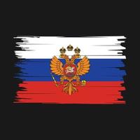 Russia Flag Brush Vector