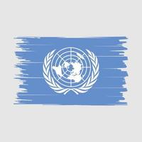 United Nations Flag Brush Vector