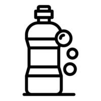 Cleaning solution icon, outline style vector