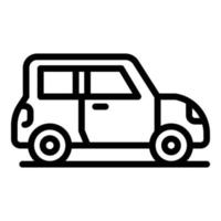 Auto vehicle icon, outline style vector