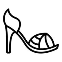 Fashion sexy sandals icon, outline style vector