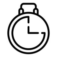 Stopwatch start icon, outline style vector