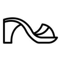 Water sandals icon, outline style vector