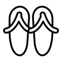 Fashion sandals icon, outline style vector