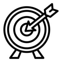Arch target icon, outline style vector