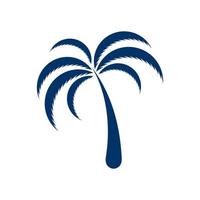 Palm tree summer logo template vector