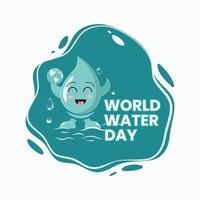 Design vector of world water day