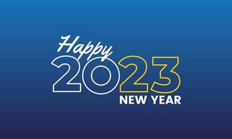 Happy new year 2023. Festive celebration. Trendy and modern for banner and media post template vector