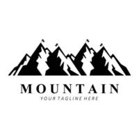 Mountain Logo Design, Vector Place For Nature Lovers Hiker