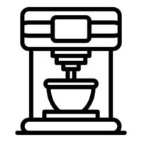 Coffee machine icon, outline style vector