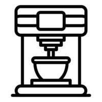 Coffee machine icon, outline style vector