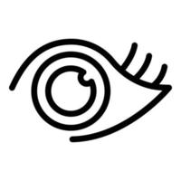 Eye lash icon, outline style vector