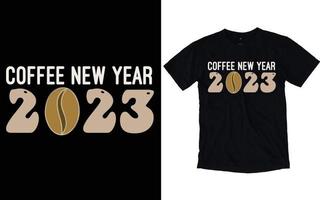 feliz año nuevo tipografía camisetas vector