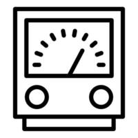 Power voltage regulator icon, outline style vector