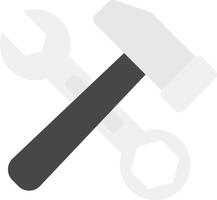 hammer and wrench tools vector