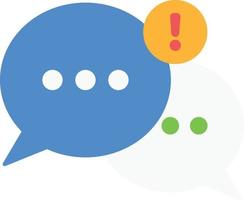 chat alert messages vector