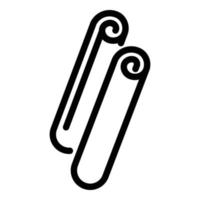 Food sticks cinnamon icon, outline style vector