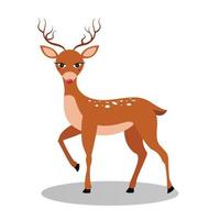 Isolated cartoon female doe character vector illustration graphic