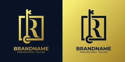 Letter R Key Logo vector