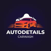 gradient car wash logo template vector