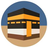 Ramadan icon for Makkah. vector