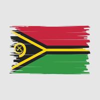 Vanuatu Flag Brush Vector