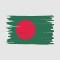 Bangladesh Flag Brush Vector