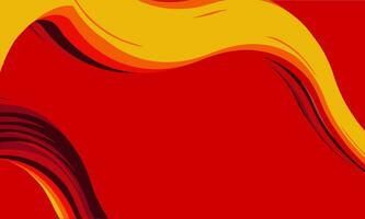vector abstracto año nuevo chino fondo de onda rojo, amarillo y naranja