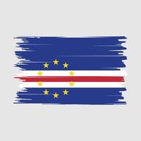 Cape Verde Flag Brush Vector