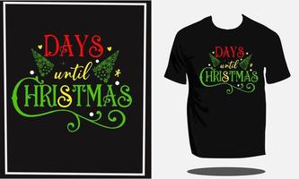 diseño de camiseta de navidad o camiseta de tipografía de navidad y diseño de camiseta de santa o vector