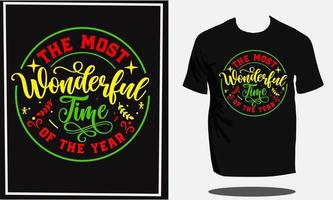 diseño de camiseta de navidad o camiseta de tipografía de navidad y diseño de camiseta de santa o vector