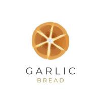 Logo Illustration of Korean Garlic Bread With Delicious Filling vector