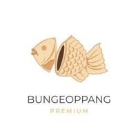 Street Food Illustration Bungeoppang Taiyaki Fish Cake With Chocolate Filling vector