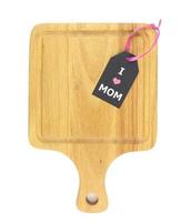 Happy mothers day - beautiful tag with text  on kitchenware photo