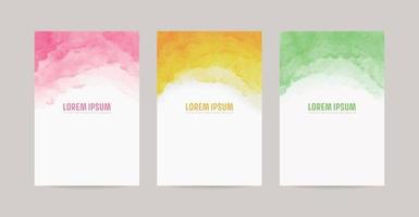 watercolor vector background template