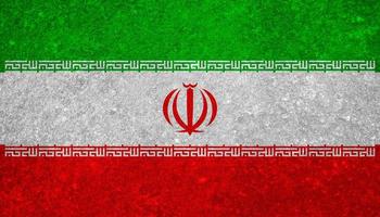 Iranian flag texture as background photo