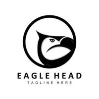 Eagle Head Logo Design, Flying Feather Animal Wings Vector, Product Brand Icon Illustration vector