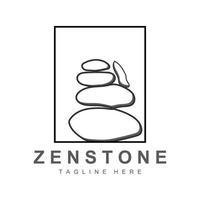 Balance Stone Logo Design, Vector Therapy Stone, Massage Stone, Hot Stone And Zenstone, Product Brand Illustration