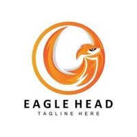 Eagle Head Logo Design, Flying Feather Animal Wings Vector, Product Brand Icon Illustration vector