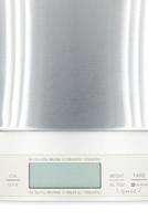 Vista superior de la báscula de cocina digital aislado sobre fondo blanco. foto