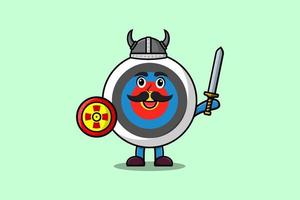 cartoon character Archery target viking pirate vector