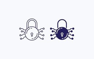 Safety lock technology, Security Access icon vector